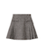 サイドプリーツツイードミニスカート
