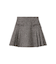 サイドプリーツツイードミニスカート