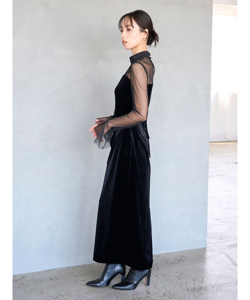 シアードッキングベロアドレス【カンヘウォン着用】｜スナイデルの通販