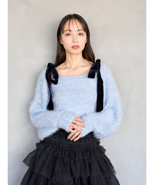 スナイデル　snidel ラメニットアンサンブルプルオーバー　カンへウォン着用 ラメニットアンサンブルプルオーバー【カンヘウォン着用】｜スナイデル