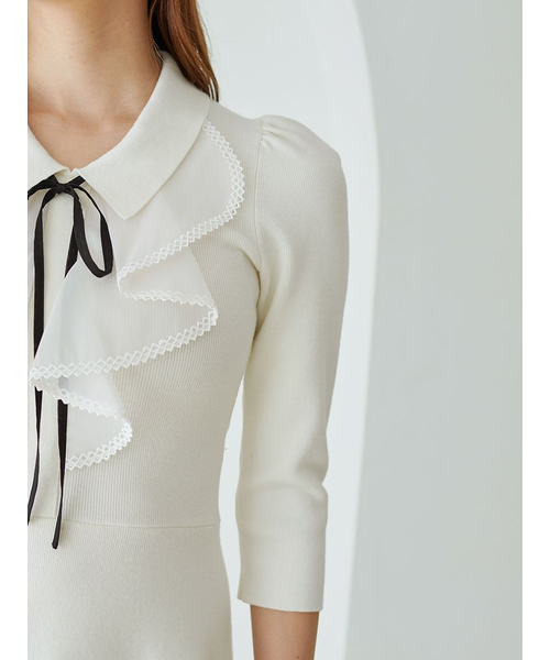 ラッフルミニニットワンピース｜スナイデルの通販｜&mall（アンド