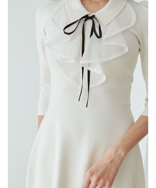 ラッフルミニニットワンピース｜スナイデルの通販｜&mall（アンド