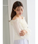 デザインシアーフリルニットプルオーバー