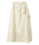 フラワーカットジャガードスカート