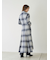【SNIDEL/Prentiss】チェックアシメシャツワンピース