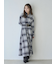 【SNIDEL/Prentiss】チェックアシメシャツワンピース