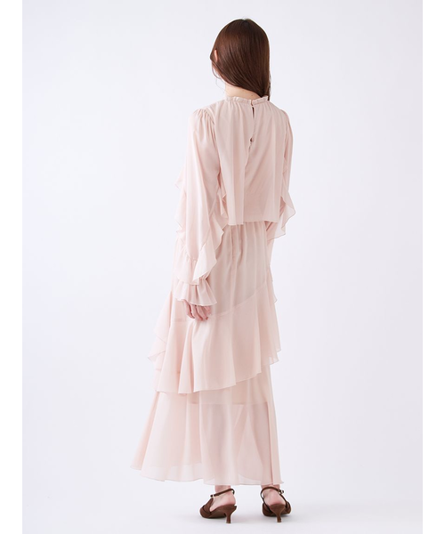 ブラウスレイヤードフリルワンピース｜スナイデルの通販｜&mall