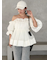 ボリュームギャザーフリルチュニック