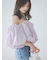 オフショルタックバルーンブラウス