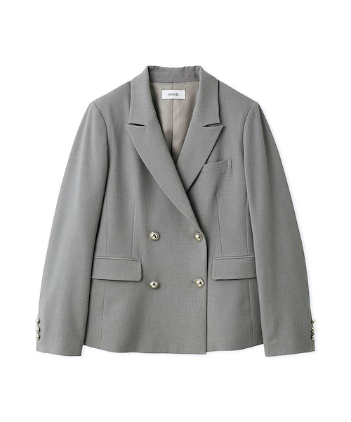 Sustainableダブルブレストジャケット｜スナイデルの通販｜&mall