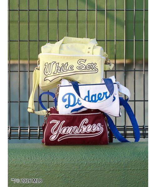 【MLB】チームロゴプリントミニボストン MLB】チームロゴプリントミニボストン｜スナイデルの通販｜&mall