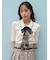 レースボウタイニットプルオーバー