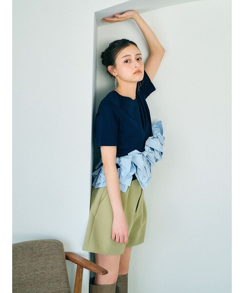 USAGI ONLINE/ZOZOTOWN限定】リボンドッキングTシャツ｜スナイデルの
