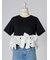 【USAGI ONLINE/ZOZOTOWN限定】リボンドッキングTシャツ