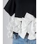 【USAGI ONLINE/ZOZOTOWN限定】リボンドッキングTシャツ