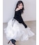 【WEB限定】カシュクールベロアドッキングワンピース