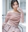 【WEB限定】カシュクールベロアドッキングワンピース