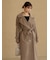 【HIGH QUALITY】ウールカシミアトレンチコート