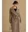 【HIGH QUALITY】ウールカシミアトレンチコート