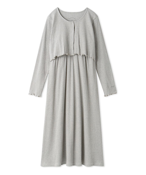 ジェラピケ マタニティリブワンピース gelato pique（ジェラートピケ） マタニティ マタニティリブワンピース