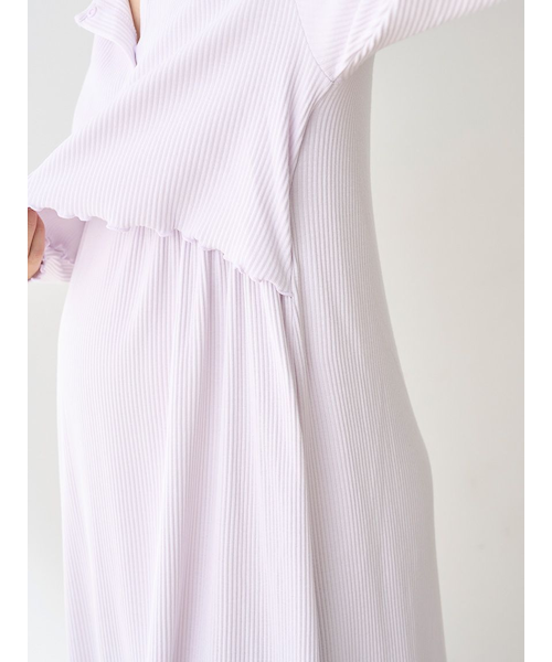 マタニティリブワンピース｜ジェラートピケの通販｜&mall（アンド