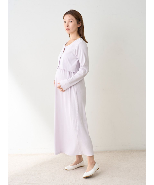 マタニティリブワンピース｜ジェラートピケの通販｜&mall