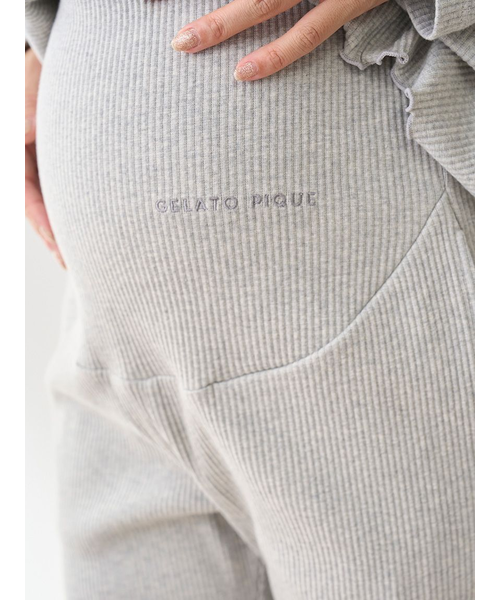 ジェラート ピケ　マタニティリブプルオーバー、リブロングパンツ マタニティリブプルオーバー(カットソー・Tシャツ)｜ルーム