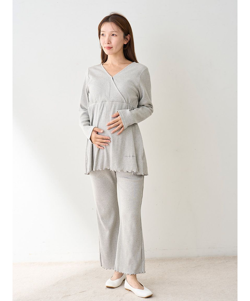 マタニティリブプルオーバー｜ジェラートピケの通販｜&mall（アンド