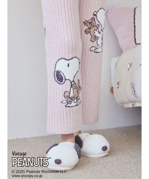 PEANUTS】SNOOPY×BEAR ジャガードロングパンツ｜ジェラートピケ