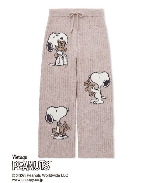 ジェラートピケ×PEANUTS ジャガードプルオーバー ジャガードロングパンツ PEANUTS】SNOOPY×BEAR ジャガードロングパンツ｜ジェラートピケ