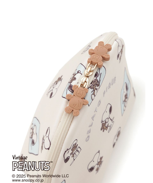 【PEANUTS】SNOOPY×BEAR アップリケポーチ PEANUTS】SNOOPY×BEAR アップリケポーチ(ポーチ)｜ルームウェア