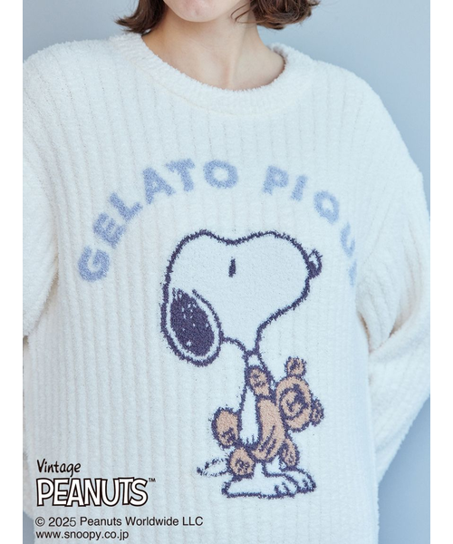PEANUTS】SNOOPY×BEAR ジャガードワンピース｜ジェラートピケの