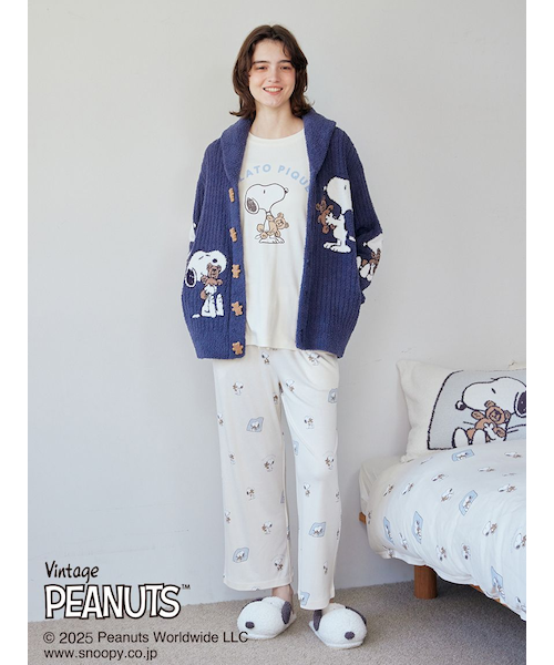 PEANUTS】SNOOPY×BEAR ワンポイントロンT｜ジェラートピケの通販