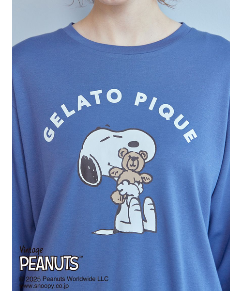 【PEANUTS】SNOOPY×BEAR ワンポイントロンT&ロングパンツ PEANUTS】SNOOPY×BEAR ワンポイントロンT｜ジェラートピケの通販
