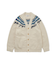 【HOMME】パウダーラインロゴジャガードカーディガン