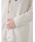 【HOMME】パウダーラインロゴジャガードカーディガン