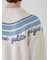 【HOMME】パウダーラインロゴジャガードカーディガン