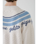【HOMME】パウダーラインロゴジャガードカーディガン