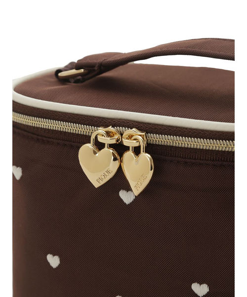 pium♥ハートドットチュールバニティ ピンク ハンドバッグ – pium
