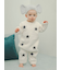 【BABY】パウダースタージャガードロンパース
