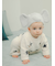 【BABY】パウダースタージャガードロンパース