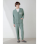【HOMME】エアモコピケロゴジャガードロングパンツ