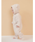 【限定カラーあり】【BABY】パウダーベアロンパース