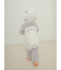 【限定カラーあり】【BABY】パウダーアニマルロンパース