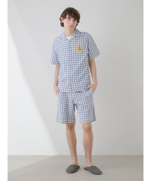 ONLINE限定】【HOMME】ギンガムチェックハーフパンツ