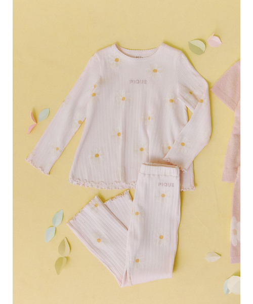 【新品未使用未開封】ジェラートピケ デイジー柄ロンT＆ロングパンツ ジェラート ピケ キッズ＆ベビー GELATO PIQUE KIDS & BABY