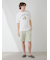 【HOMME】レーヨンカプチーノベアワンポイントハーフパンツ