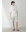 【HOMME】レーヨンカプチーノベアワンポイントハーフパンツ