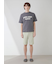 【HOMME】レーヨンカプチーノベアワンポイントハーフパンツ
