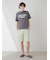 【HOMME】レーヨンカプチーノベアワンポイントハーフパンツ